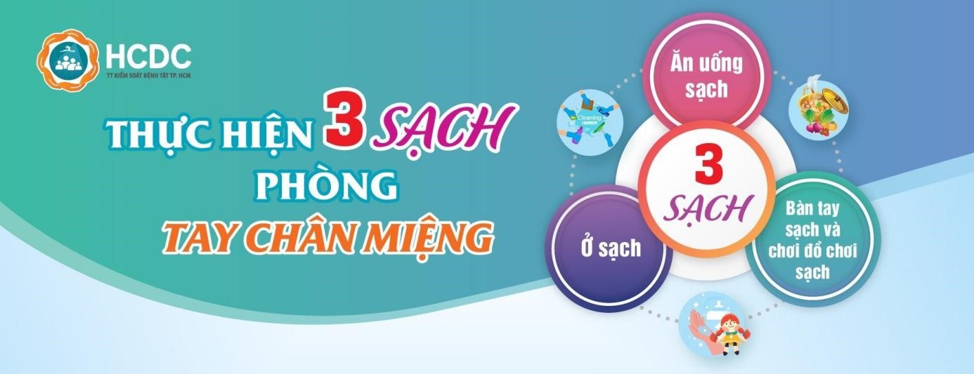 THỰC HIỆN 3 SẠCH ĐỂ PHÒNG BỆNH TAY CHÂN MIỆNG